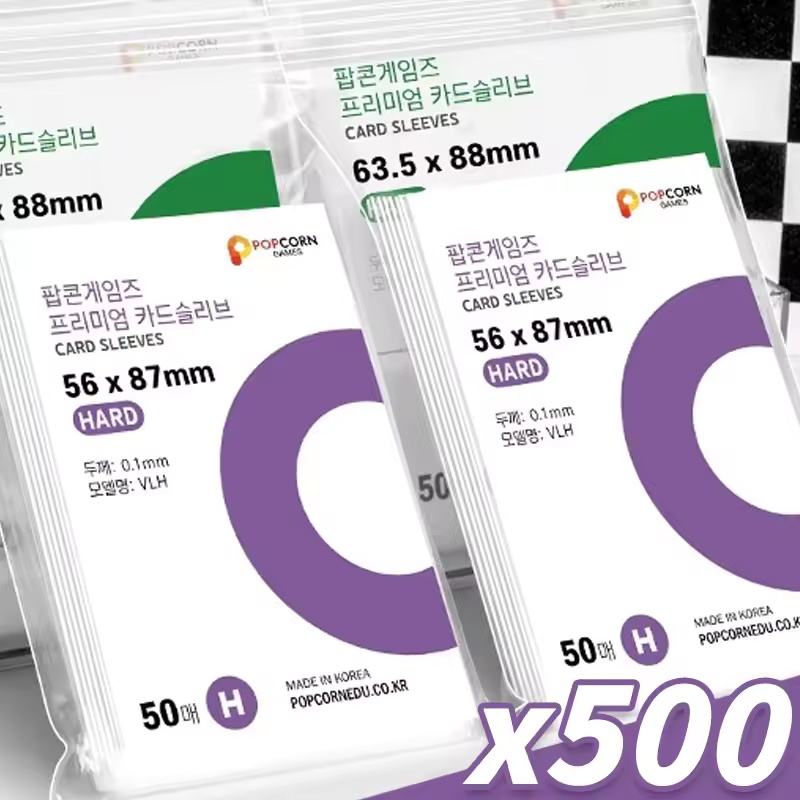 Board Games - 500-1PCS HD透明KPOPアイドルカード保護スリーブ カードゲーム ポーカー 防水プロテクター ゲームボード
