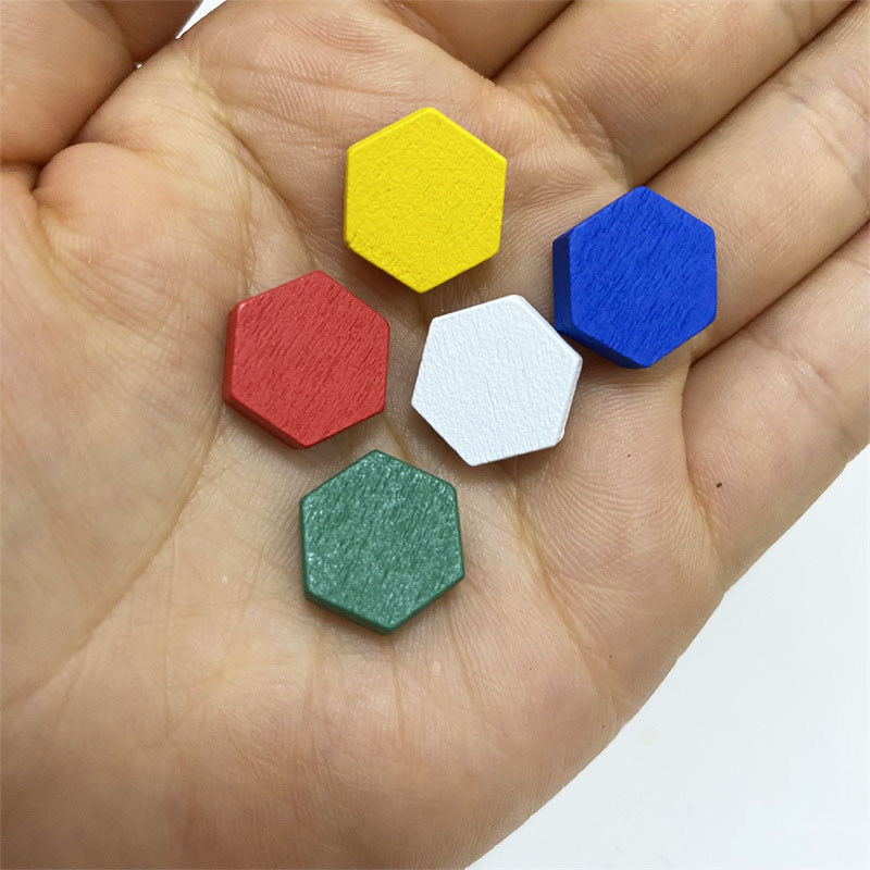 Board Game The Sims - 50個の木製六角形プリズム,チェス盤,トークン,ゲーム,DIYアクセサリー用