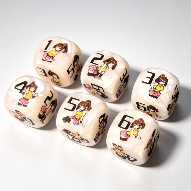 Game Token Counter - 16mm 遊戯王! ティーガーダナーをテーマにしたボードゲーム多面ダイス先攻撃後守備YGOトークンダメージカウンター樹脂ダイスおもちゃ