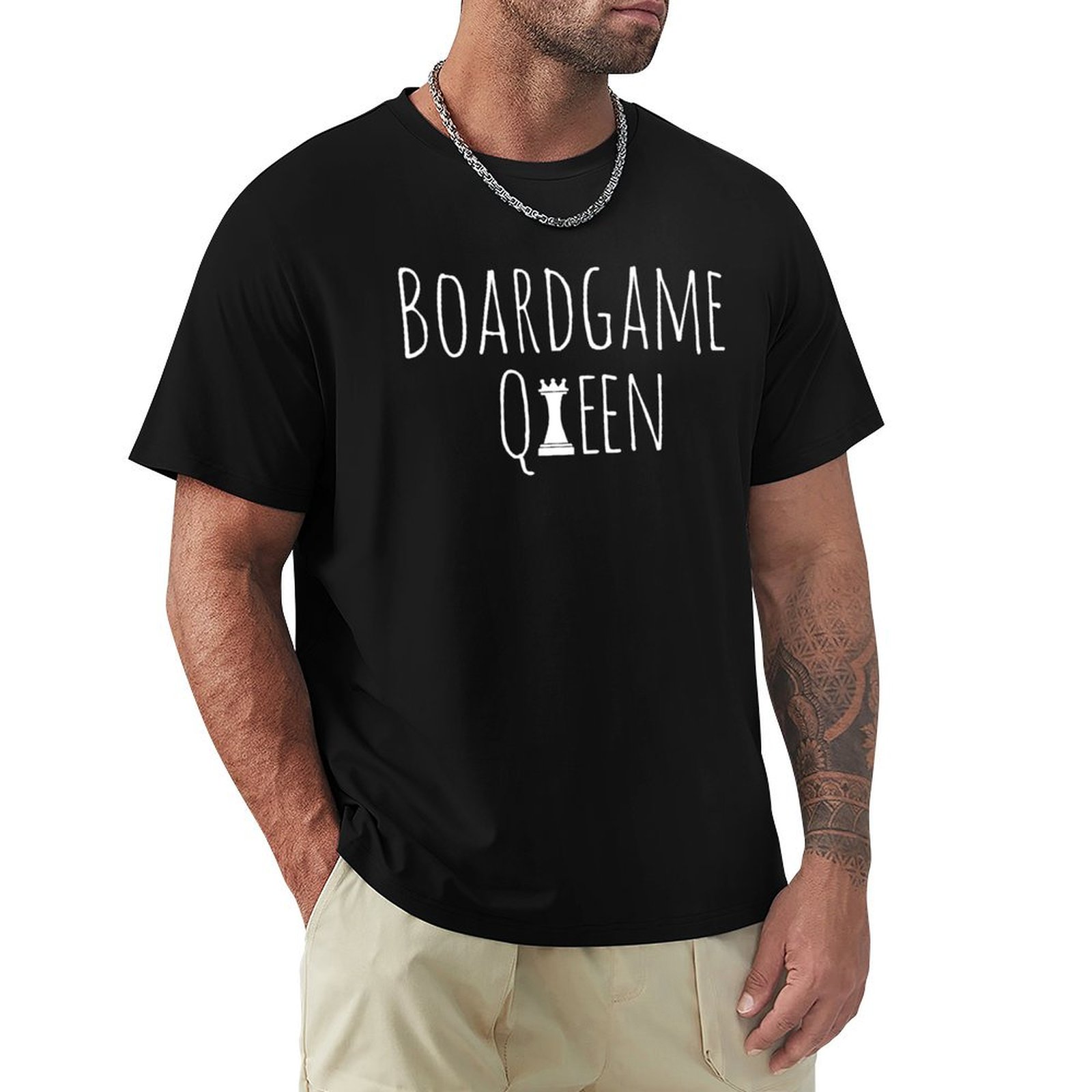 Board Game Queen - ボードゲームクイーンTシャツ ワークウェア カジュアルTシャツ