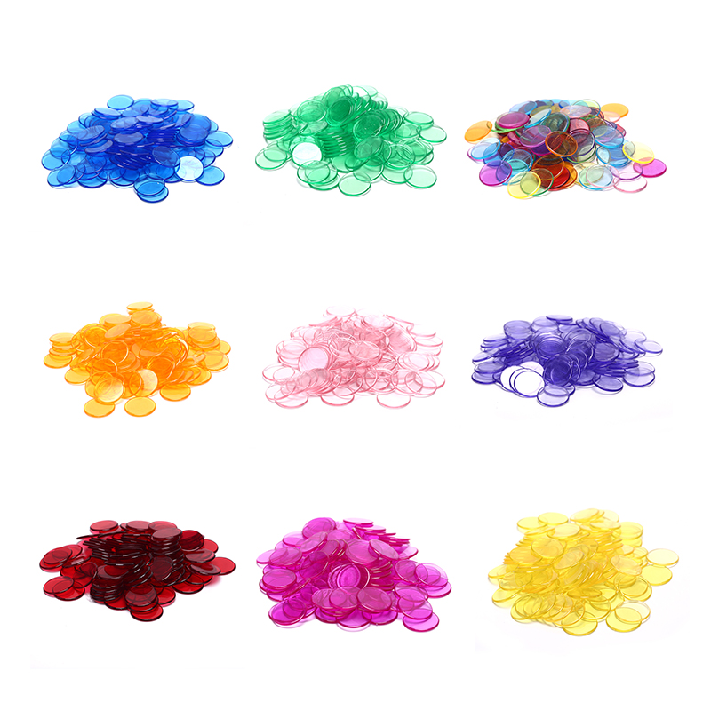 Board Game The Sims - 100個入り 数学教育用 白色 19mm プラスチック製ポーカーチップ カウンティングチップ