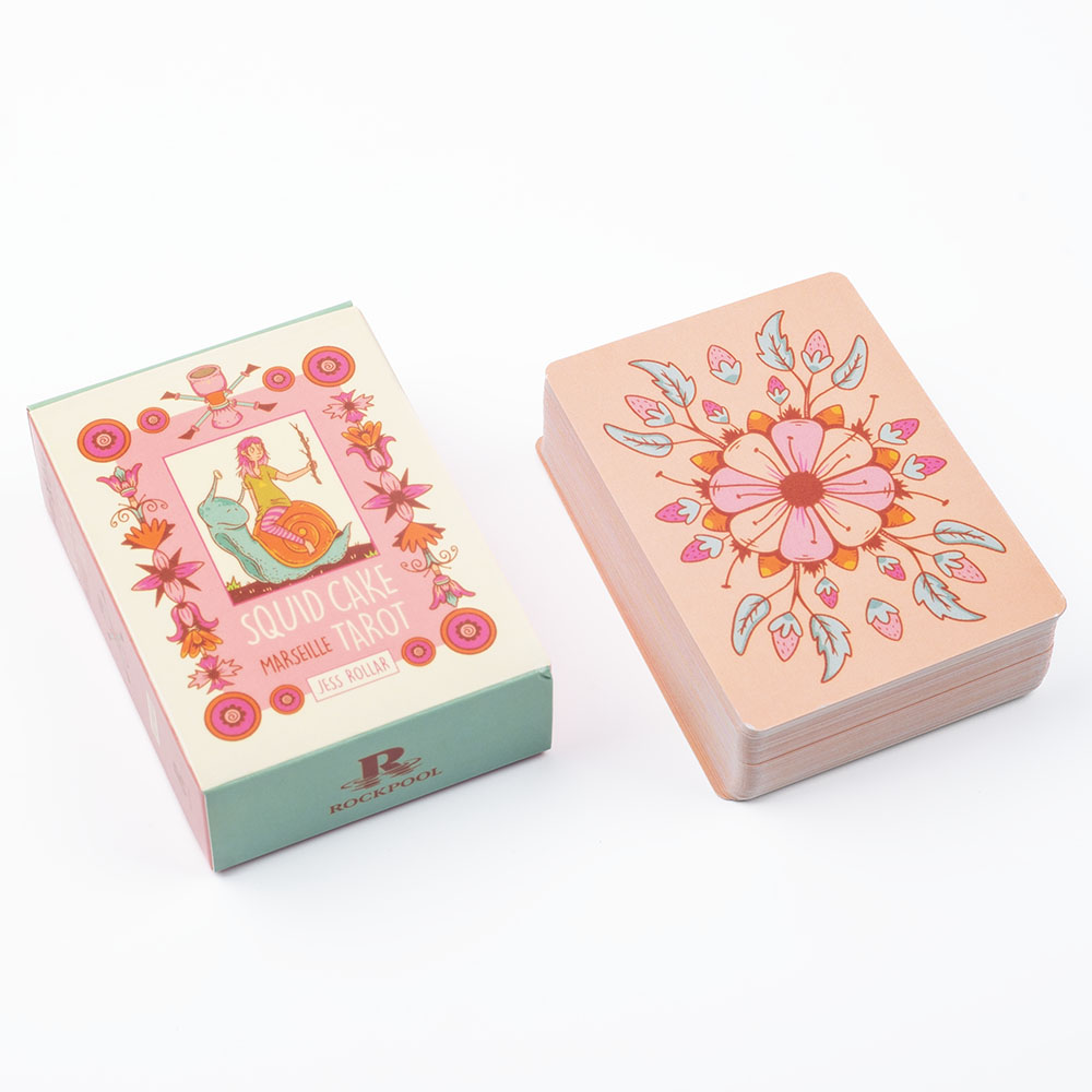 Board Game Design - イカケーキタロット 78枚カードデッキ ボードゲーム 奇抜な騎士の生き物 カラフルなデザイン 8.9x6.3cm