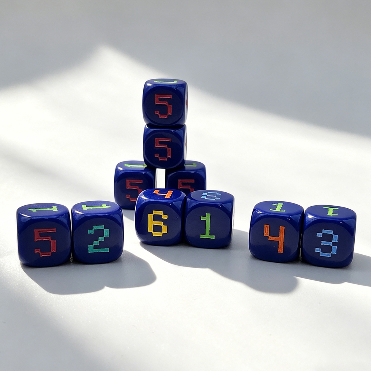 14mm 6面デジタルゲームダイスセット 10個入り - パ - Game Token Counter のレビューと価格
