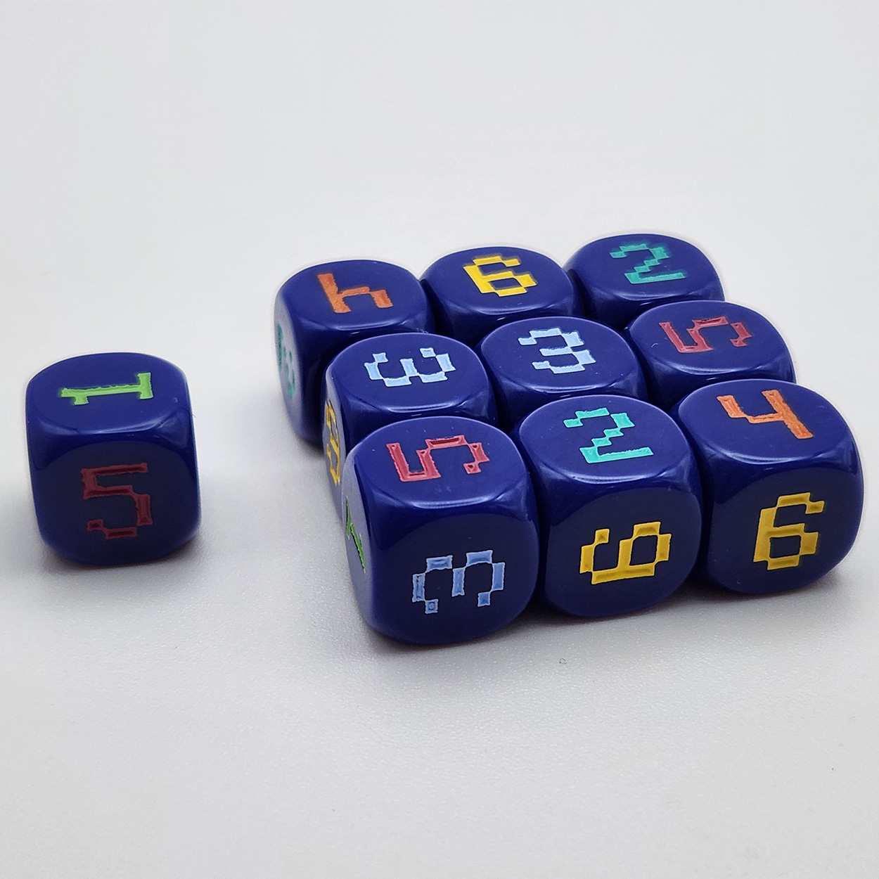 14mm 6面デジタルゲームダイスセット 10個入り - パ - Game Token Counter のレビューと価格