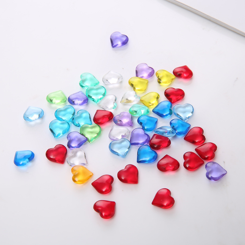 100 個 10*4 ミリメートルハート形アクリル透明ポーン - Board Game The Sims のレビューと価格