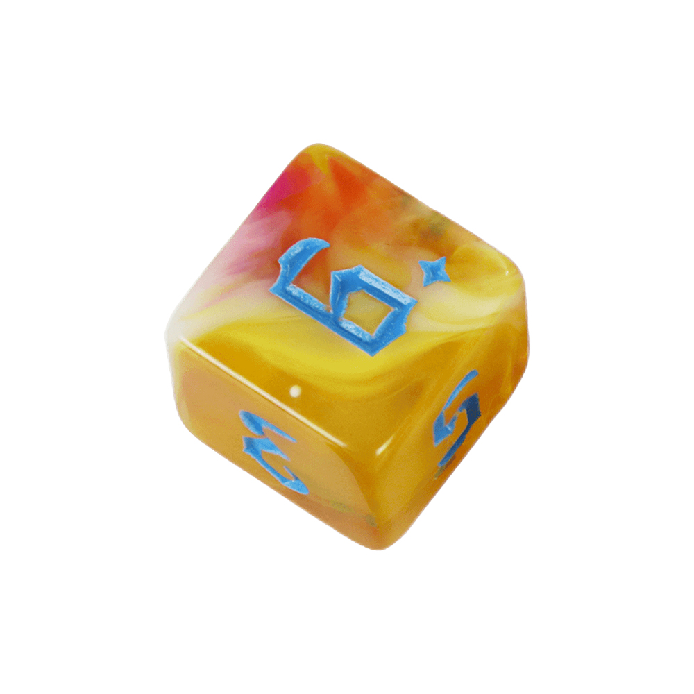 7個入りボードゲームダイスセット レトロフォント多面体ダイス - Board Game Font のレビューと価格