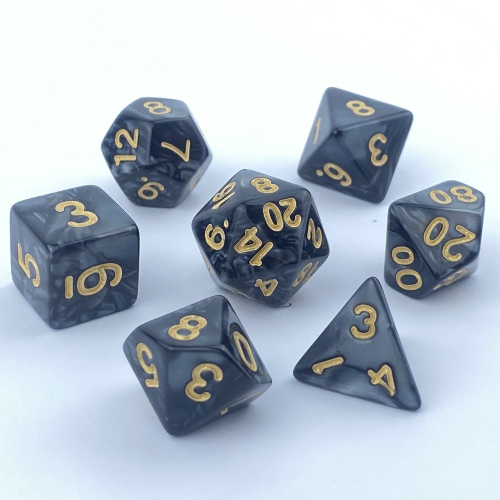 7 個のサイコロセットボードゲームロールサイコロギャラクシー - Game Token Counter のレビューと価格