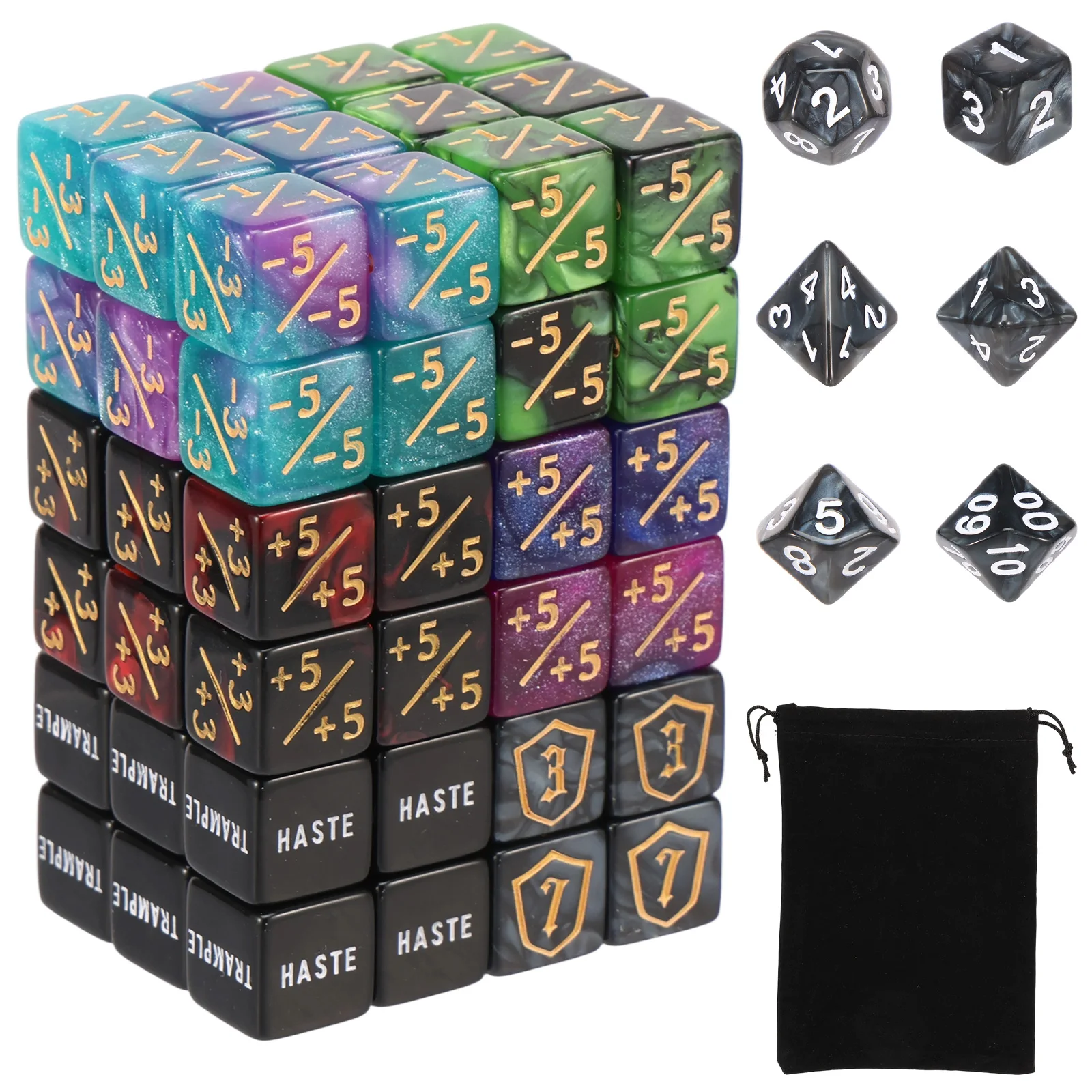 78個入りMTGカウンターダイスセット キーワード付きカウン - Game Token Counter のレビューと価格