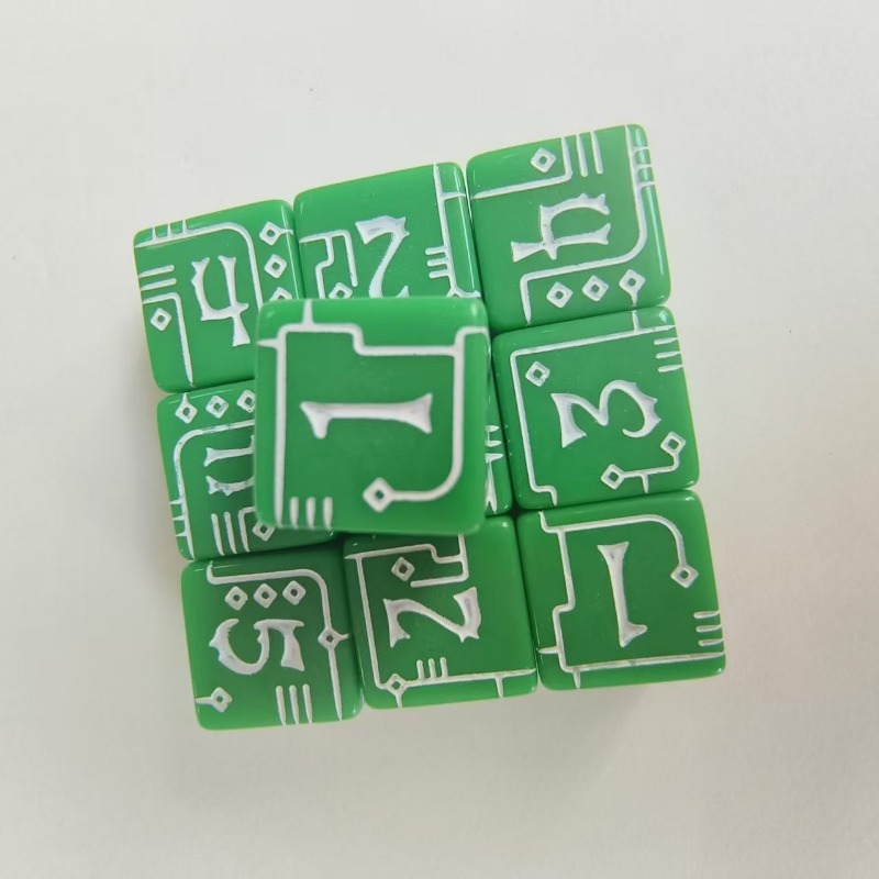 D6メカニカルスタイル多面体ダイス10個セット ボードゲーム - Board Game Font のレビューと価格