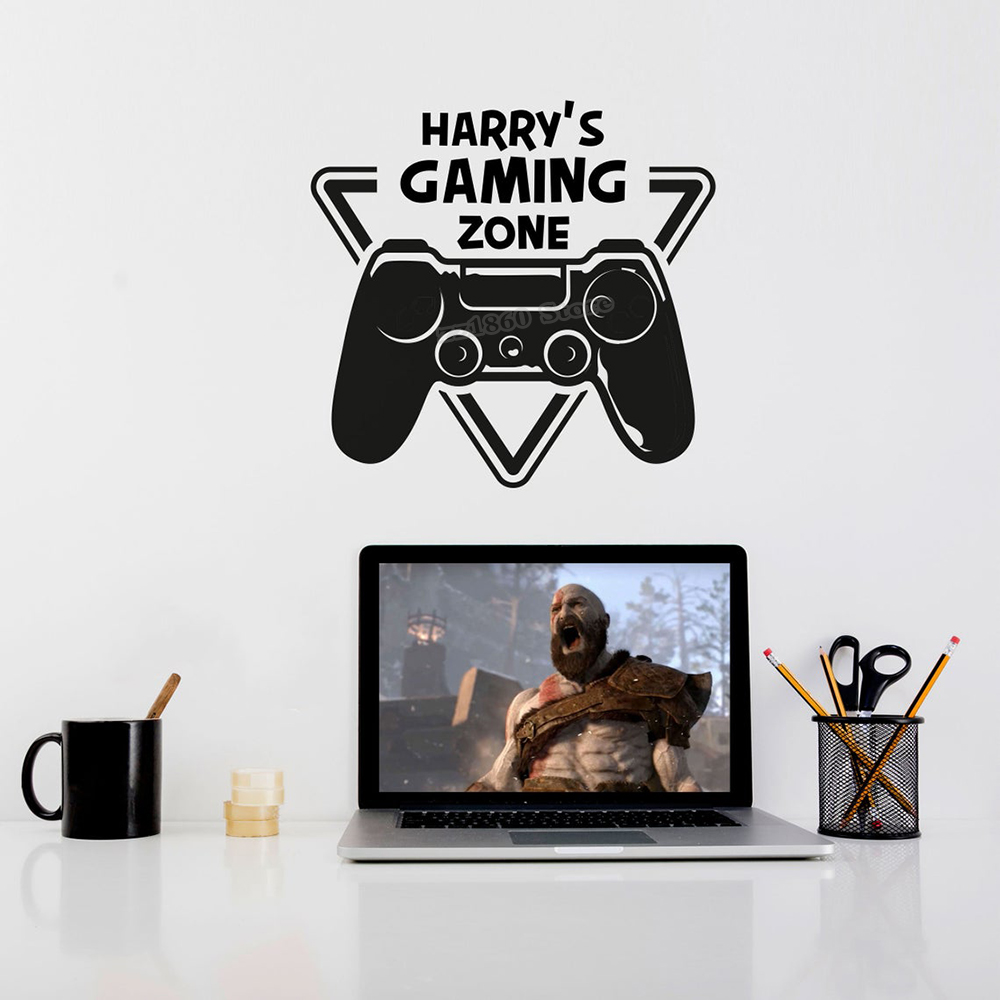 カスタムゲームゾーンのウォールステッカー,壁の装飾,ビデオゲ - Board Game Video Games のレビューと価格