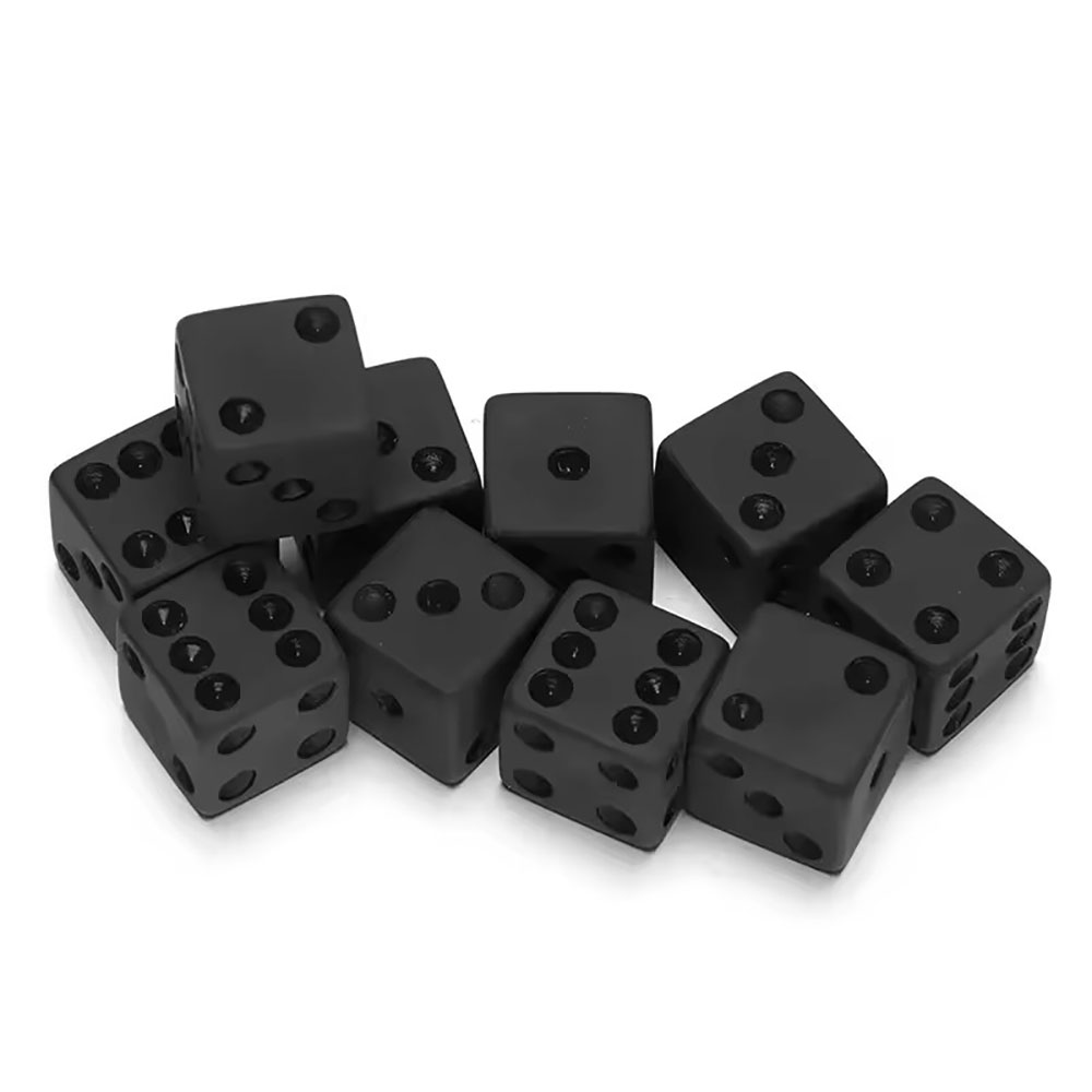 7個/セット 新しい黒色ダイス、TRPG RPG D20 D - Board Game Font のレビューと価格