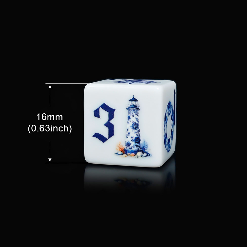 12個入り ブルー航海用16MMプリントD6アクリルダイス、 - Board Game Electronic Table のレビューと価格