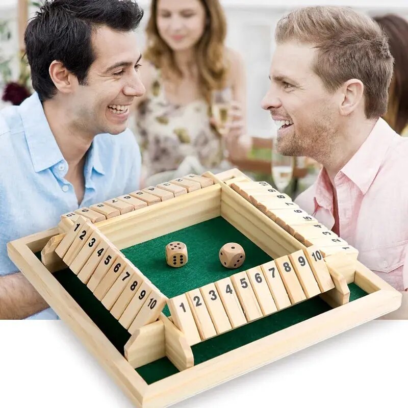 デラックス 4 面 10 数字 シャット ザ ボックス ボー - Board Game Organization のレビューと価格