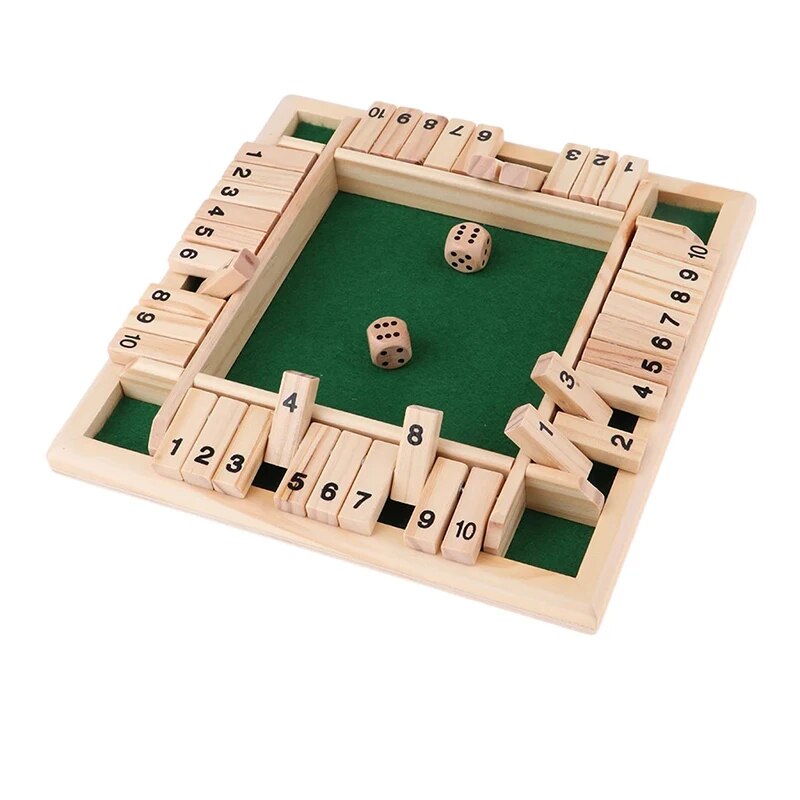 デラックス 4 面 10 数字 シャット ザ ボックス ボー - Board Game Organization のレビューと価格